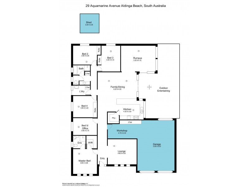 29 Aquamarine Ave, Aldinga Beach SA 5173 Floorplan