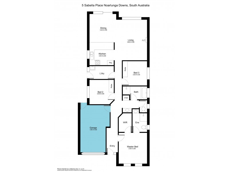 5 Sabella Place, Noarlunga Downs SA 5168 Floorplan