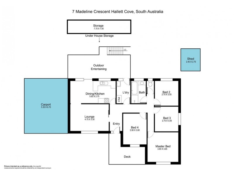 7 Madeline Crescent, Hallett Cove SA 5158 Floorplan