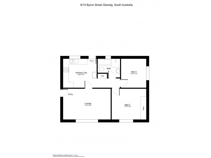 6/14 Byron Street, Glenelg SA 5045 Floorplan