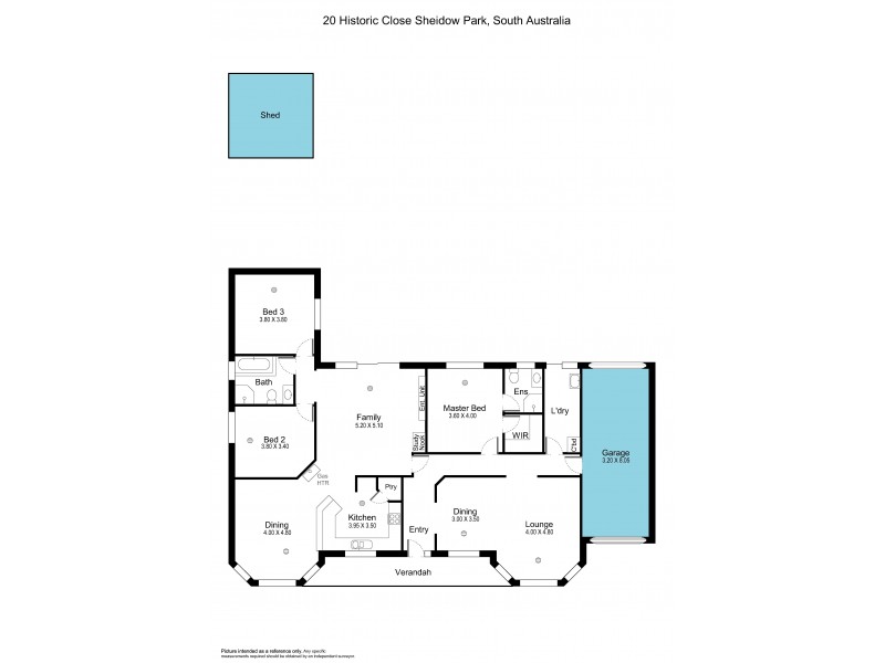 20 Historic Close, Sheidow Park SA 5158 Floorplan
