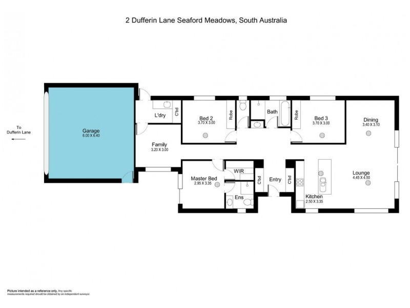 2 Dufferin Lane, Seaford Meadows SA 5169 Floorplan