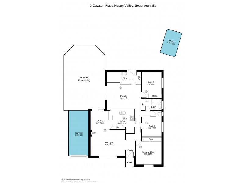 3 Dawson Place, Happy Valley SA 5159 Floorplan