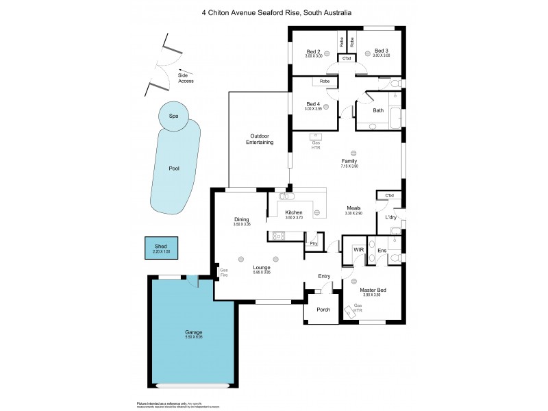 4 Chiton Avenue, Seaford Rise SA 5169 Floorplan
