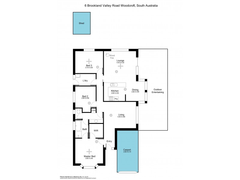 6 Brookland Valley Drive, Woodcroft SA 5162 Floorplan