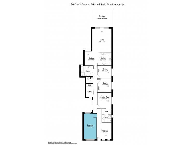 36 David Avenue, Mitchell Park SA 5043 Floorplan