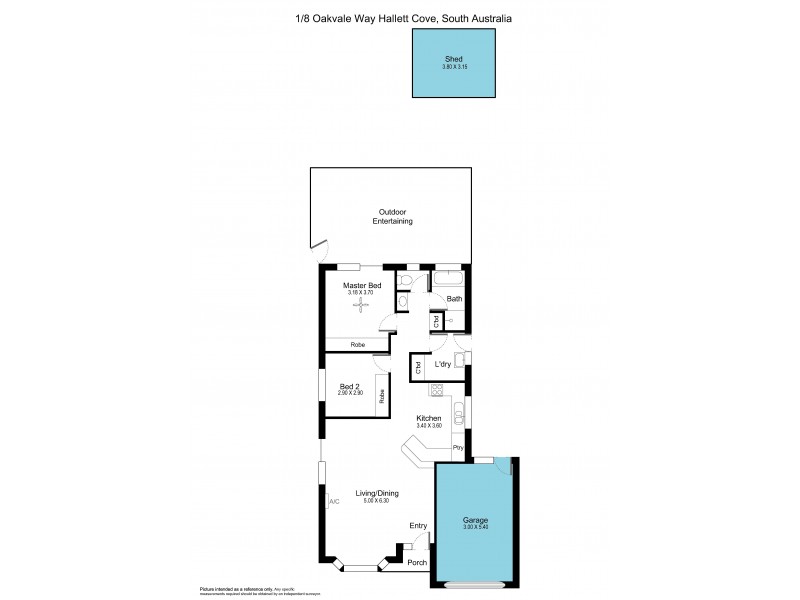 1/8 Oakvale Way, Hallett Cove SA 5158 Floorplan