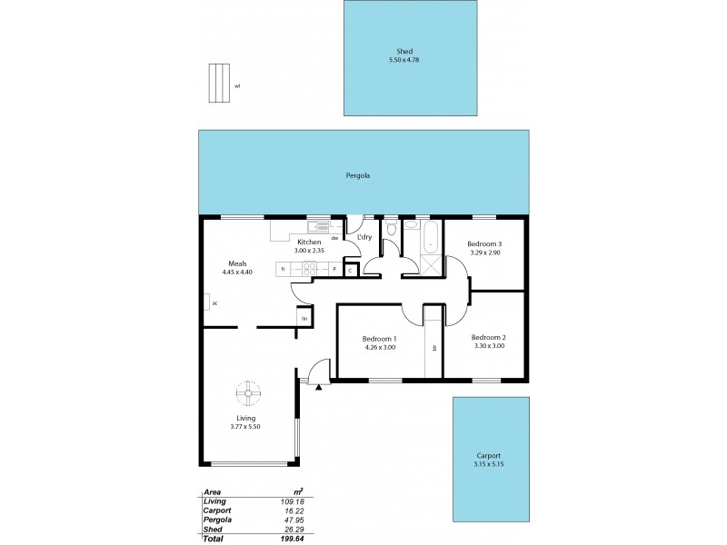 9 Regent Street, Morphett Vale SA 5162 Floorplan
