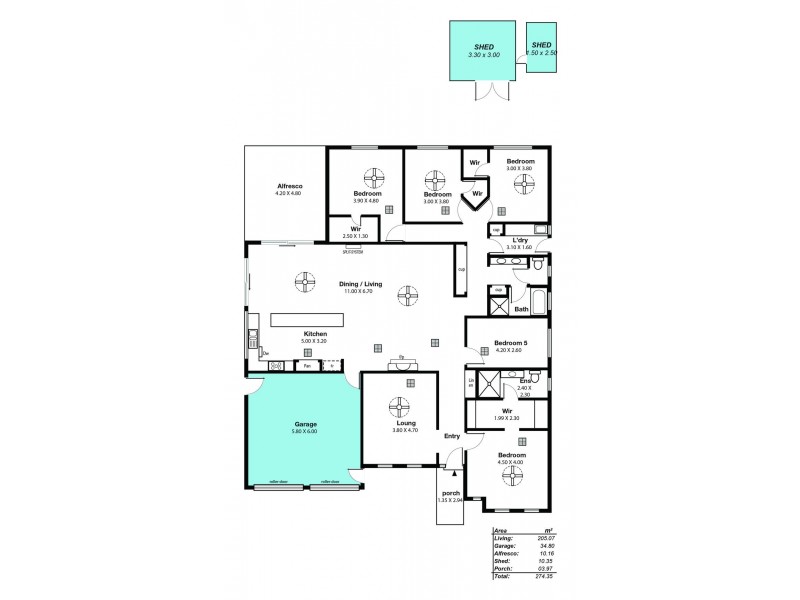 3 Seagull Street, Aldinga Beach SA 5173 Floorplan