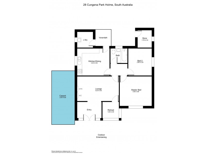 28 Cungena Avenue, Park Holme SA 5043 Floorplan