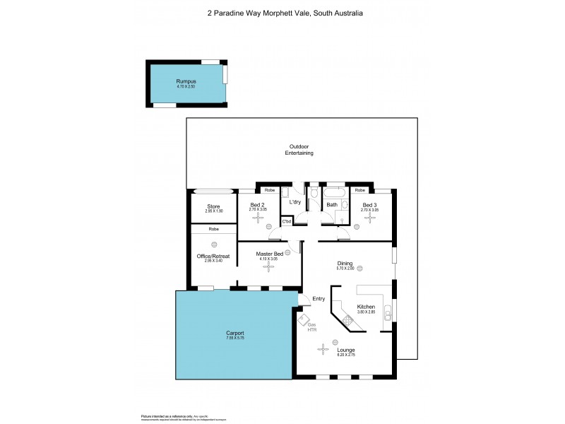 2 Paradine Way, Morphett Vale SA 5162 Floorplan