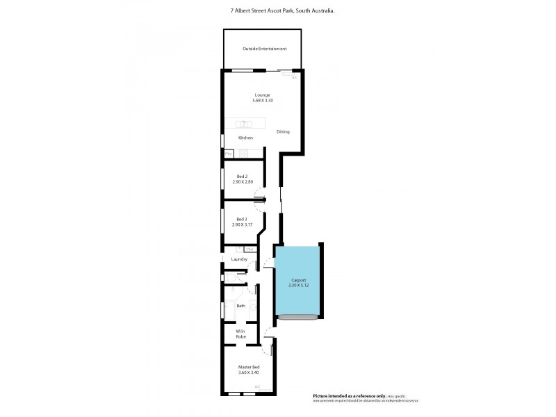 7 Albert Street, Ascot Park SA 5043 Floorplan