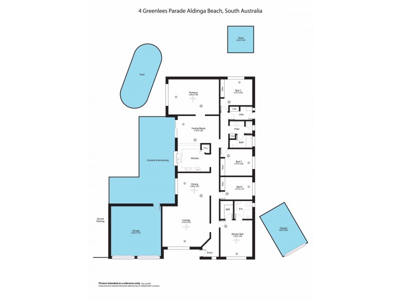 4 Greenlees Parade, Aldinga Beach SA 5173 Floorplan