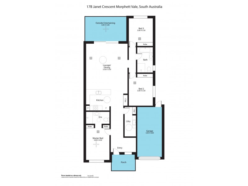 17B Janet Crescent, Morphett Vale SA 5162 Floorplan