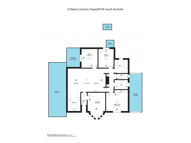 23 Balara Crescent, Flagstaff Hill SA 5159 Floorplan