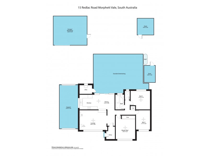 15 Redlac Road, Morphett Vale SA 5162 Floorplan