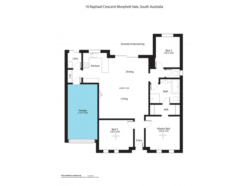 10 Raphael Crescent, Morphett Vale SA 5162 Floorplan