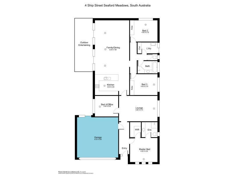 4 Ship Street, Seaford Meadows SA 5169 Floorplan