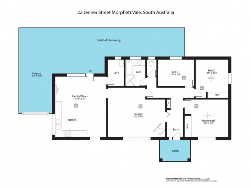 22 Jenner Street, Morphett Vale SA 5162 Floorplan
