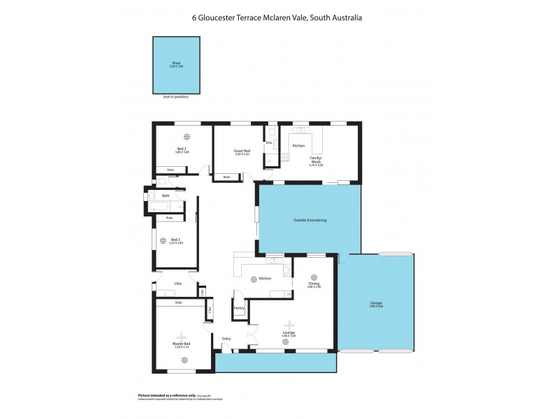 6 Gloucester Terrace, Mclaren Vale SA 5171 Floorplan