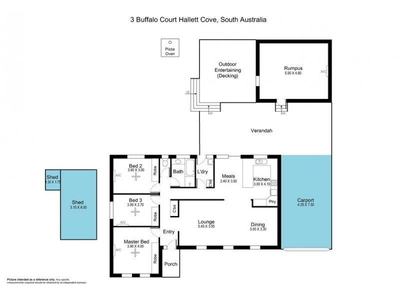 3 Buffalo Court, Hallett Cove SA 5158 Floorplan