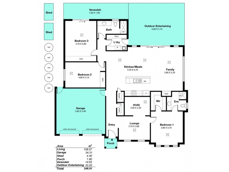 1 Tait Avenue, Marion SA 5043 Floorplan