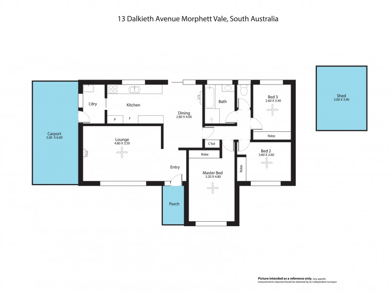 13 Dalkeith Avenue, Morphett Vale SA 5162 Floorplan