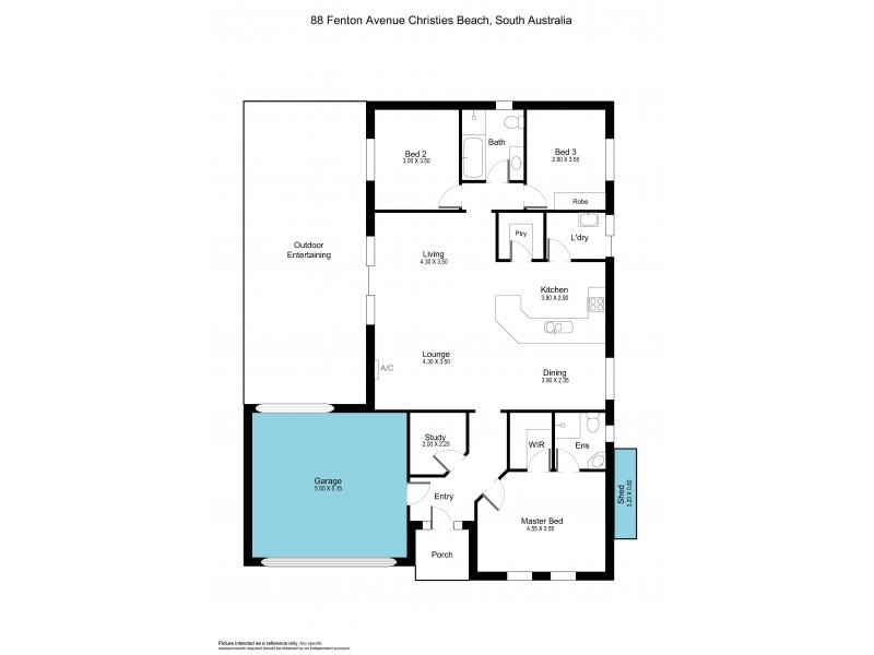 88 Fenton Avenue, Christies Beach SA 5165 Floorplan