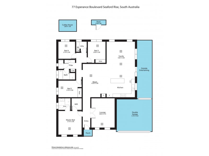 77 Esperance Boulevard, Seaford Rise SA 5169 Floorplan