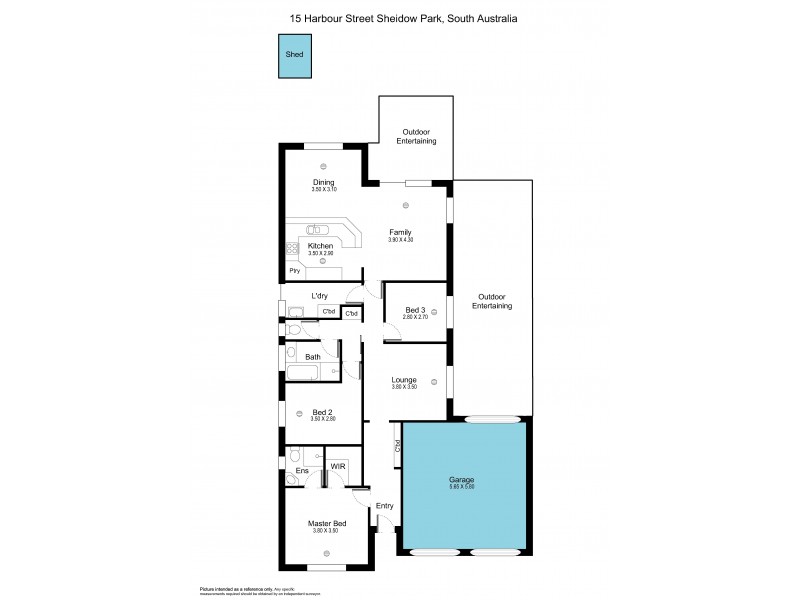 15 Harbour Street, Sheidow Park SA 5158 Floorplan