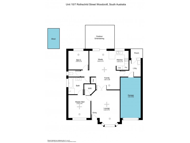 10-7 Rothschild Street, Woodcroft SA 5162 Floorplan