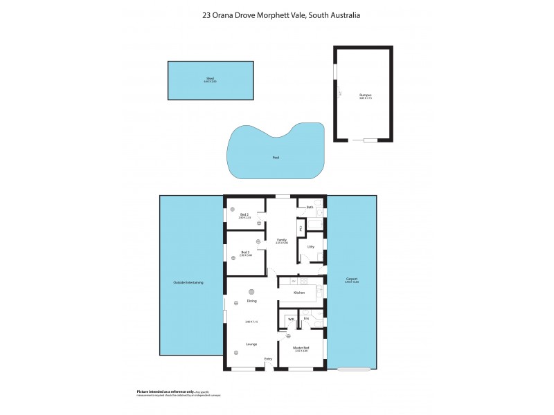 23 Orana Drive, Morphett Vale SA 5162 Floorplan