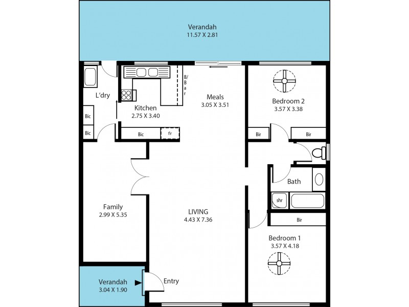 2/1 Dellvale Court, Flagstaff Hill SA 5159 Floorplan