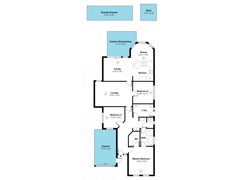 33 Dorrien Avenue, Woodcroft SA 5162 Floorplan