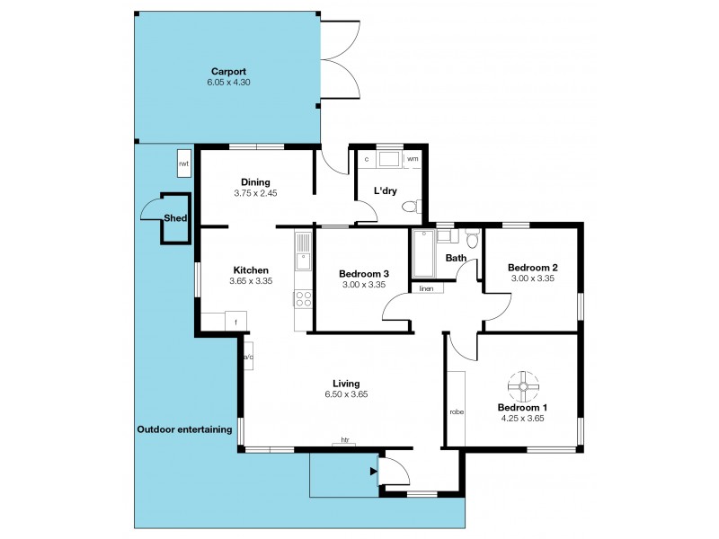 48A Wheatsheaf Road, Morphett Vale SA 5162 Floorplan