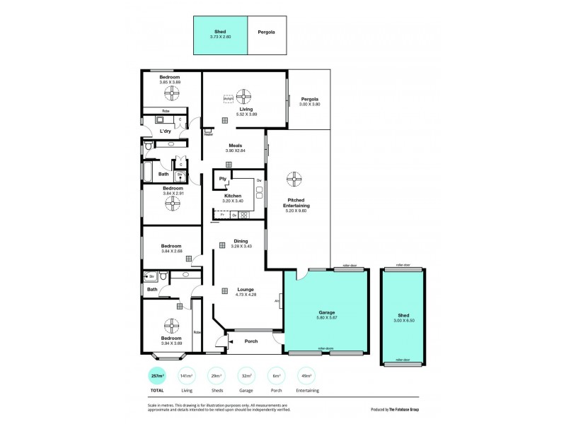 42 Knox Drive, Woodcroft SA 5162 Floorplan