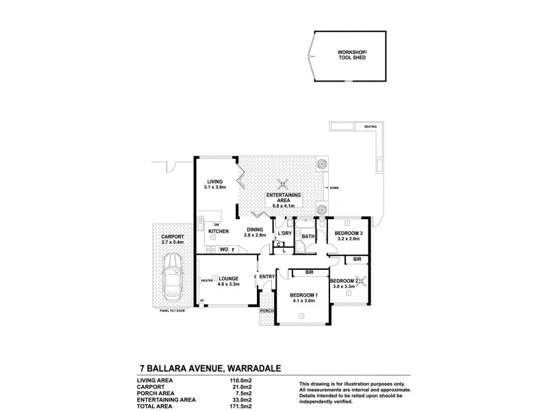 7 Ballara Avenue, Warradale SA 5046 Floorplan