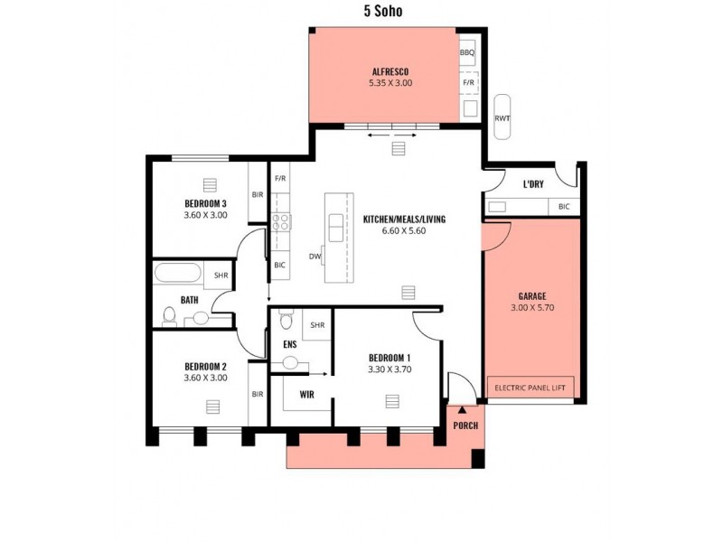 5 Soho Street, Warradale SA 5046 Floorplan