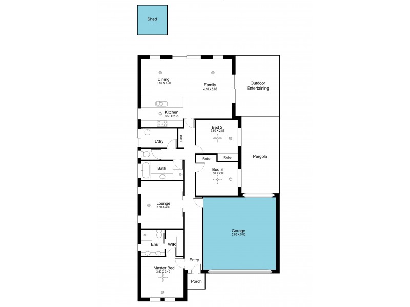 31 Sunrise Drive, Woodcroft SA 5162 Floorplan