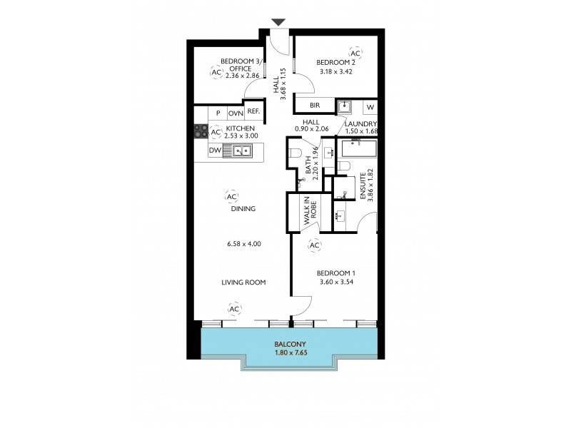 15/155 Brebner Drive, West Lakes SA 5021 Floorplan
