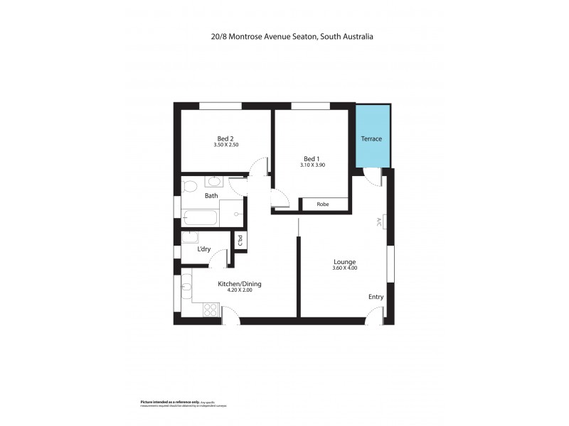 20/8 Montrose Avenue, Seaton SA 5023 Floorplan