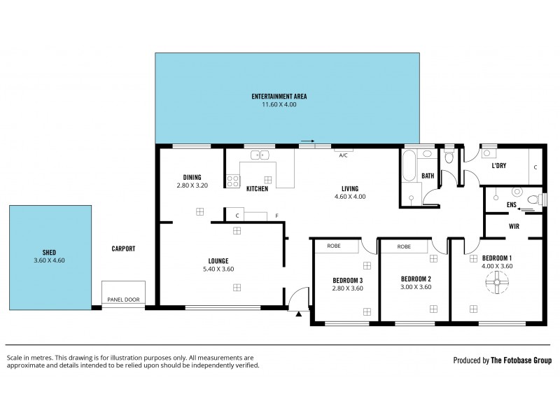 1 Julia Crescent, Woodcroft SA 5162 Floorplan