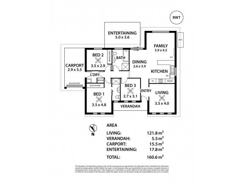 6 Brackla Court, Strathalbyn SA 5255 Floorplan