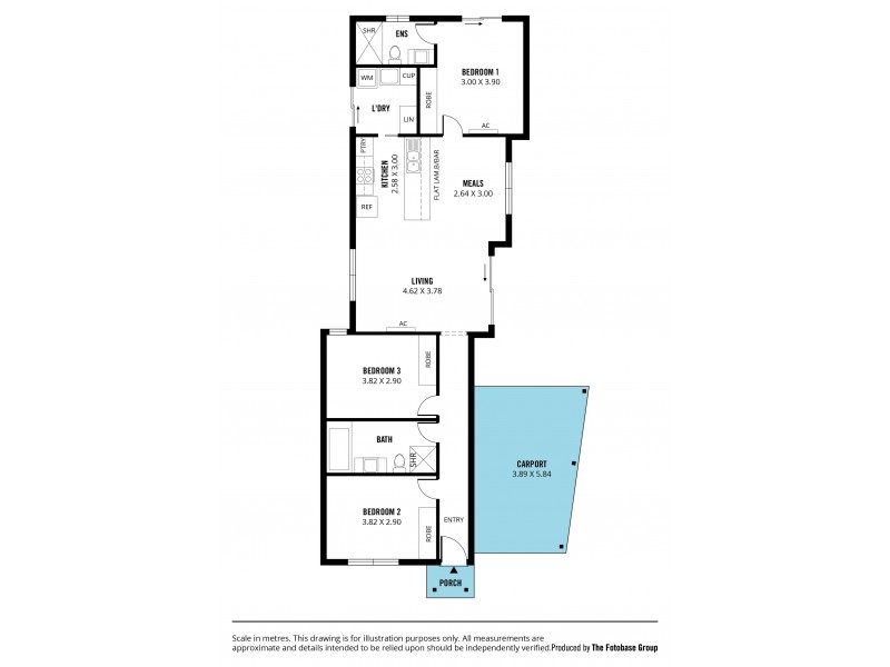 16 Clive Street, Morphett Vale SA 5162 Floorplan