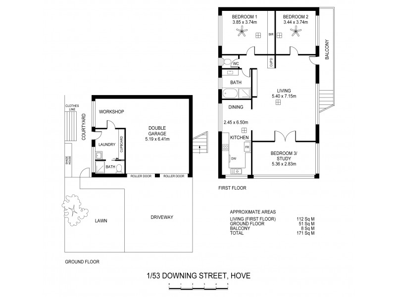 1/53 Downing Street, Hove SA 5048 Floorplan