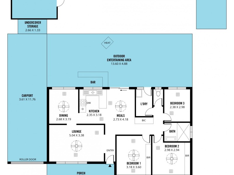 8 Claremont Street, Morphett Vale SA 5162 Floorplan