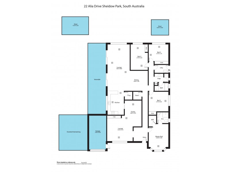 22 Alia Drive, Sheidow Park SA 5158 Floorplan