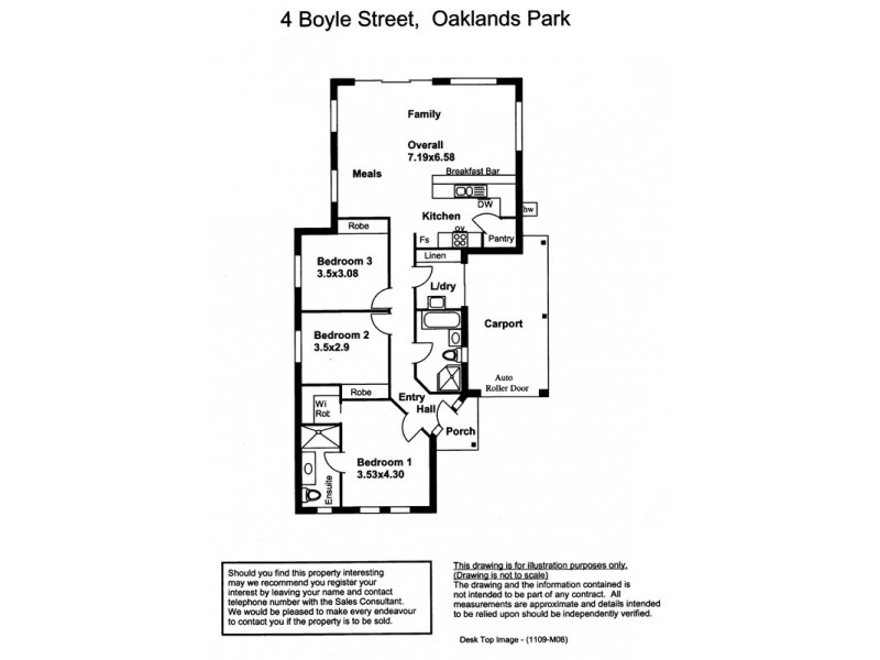 4A Boyle Street, Oaklands Park SA 5046 Floorplan