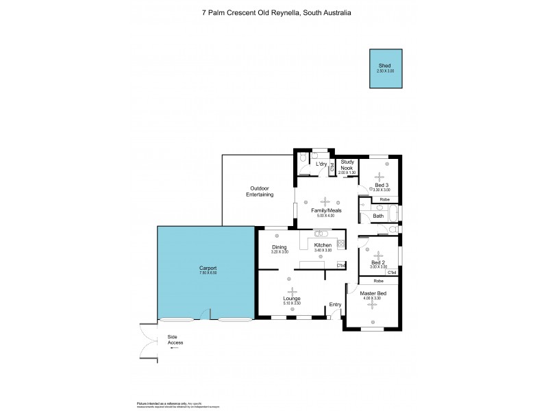 7 Palm Crescent, Old Reynella SA 5161 Floorplan