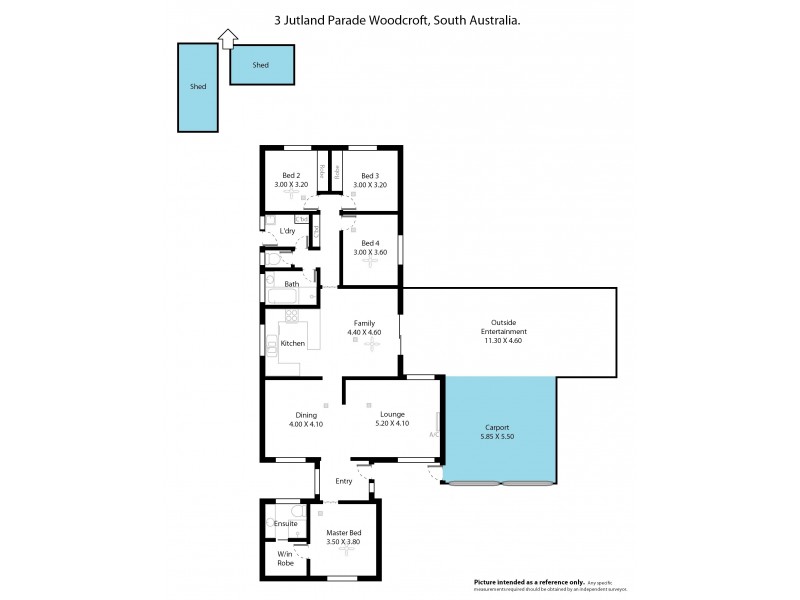 3 Jutland Parade, Woodcroft SA 5162 Floorplan